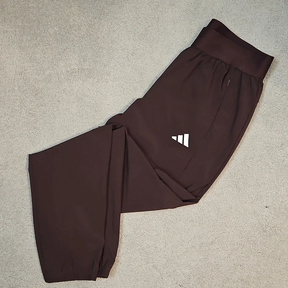 Adidas Womens Chocolate Brown Track Jacket And Matching Pant Set - Picture 5 of 5